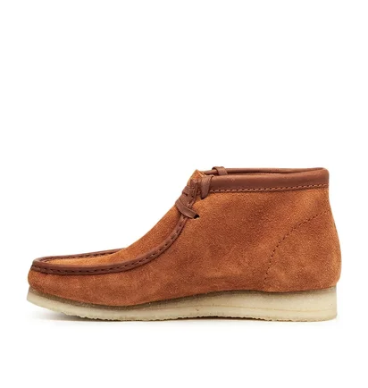 Clarks Originals Wallabee Boot Tan Hairy Suede (Braun)
