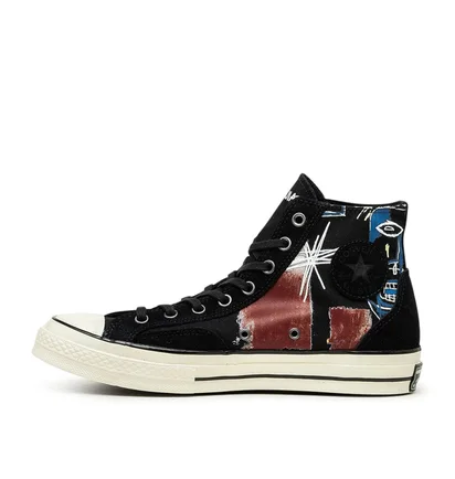 Converse x Basquiat Chuck 70 HI (Schwarz / Multi)