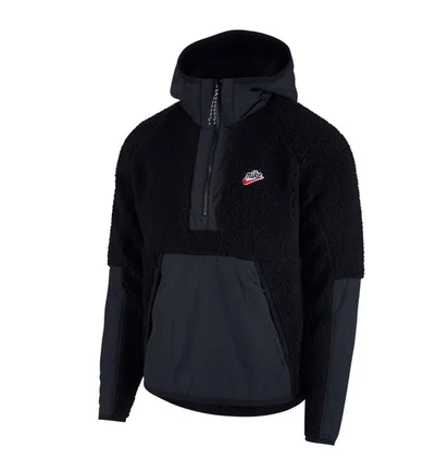 Nike Fleece Anorak (Schwarz)