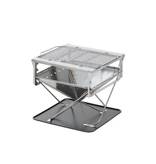 Snow Peak Takibi Fire and Grill 'Pack & Carry Starter Kit' (Silber)