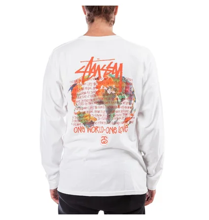 Stüssy One World L/S (Weiß)