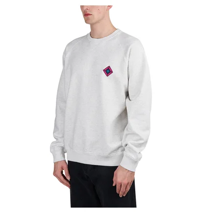 Parra Diamond Block Logo Crew Neck Sweatshirt (Grau)