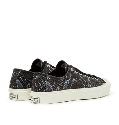Converse Jack Purcell OX Archive Reptile Low (Schwarz / Blau)