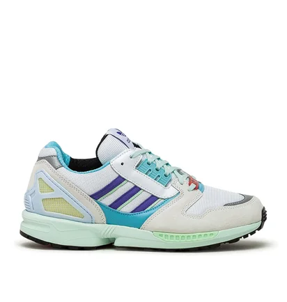 adidas ZX 8000 (Weiß / Lila / Türkis)