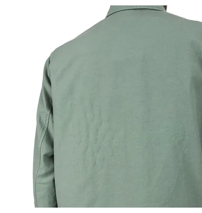 Norse Projects x Geoff McFetridge Mads Backsatin Shirt (Grüngrau)