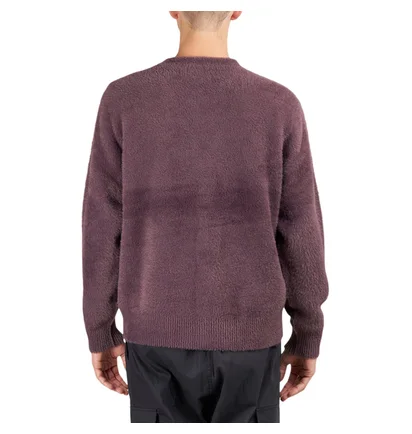 Stüssy Shaggy Cardigan (Aubergine)