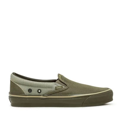 Vans Vault x Nigel Cabourn UA OG Classic Slip-On LX (Oliv)