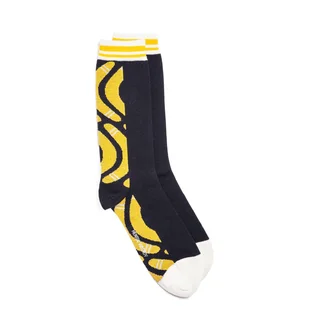 Henrik Vibskov Boomerang Back Socks (Schwarz / Gelb)