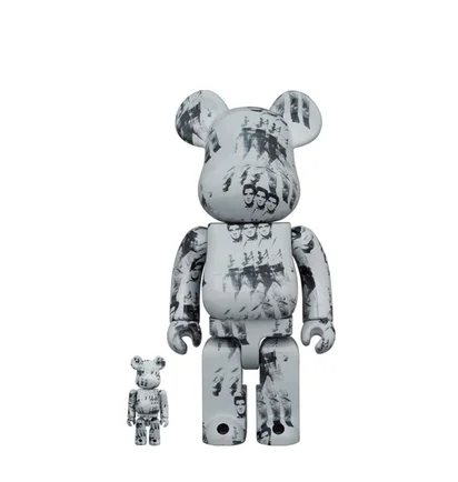 Medicom 100% + 400% Andy Warhol¬¥s Elvis Presley Be@rbrick Toy