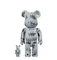 Medicom 100% + 400% Andy Warhol¬¥s Elvis Presley Be@rbrick Toy