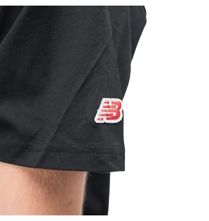 New Balance MT93550 BK Athletics Stadium T-Shirt (Schwarz / Weiss)