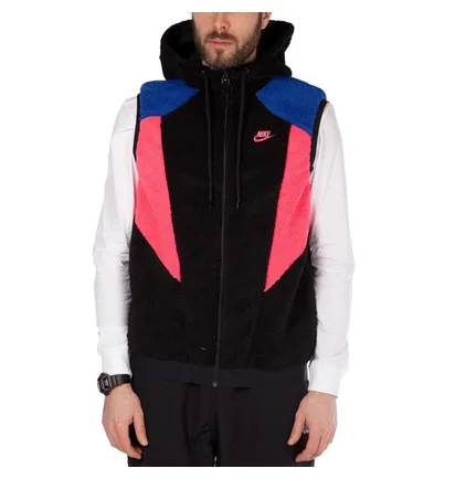 Nike NSW VW Reversible Hood Gilet (Schwarz / Pink)