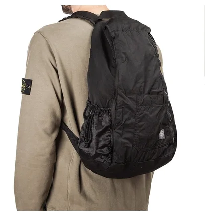 Stone Island GD Compact Nylon Backpack (Schwarz)