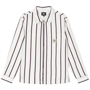 Stüssy Zip Up Work Shirt (Weiß)