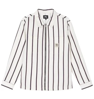 Stüssy Zip Up Work Shirt (Weiß)