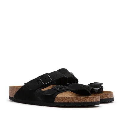 Birkenstock Arizona Soft Footbed Suede (Schwarz)