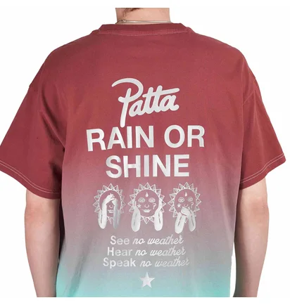 Converse x Patta Rain or Shine T-Shirt (Rot / Blau)