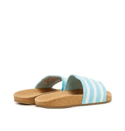 adidas Adilette W Cork (Hellblau / Weiß)