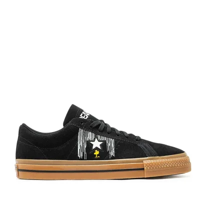 Converse x Peanuts One Star (Schwarz / Gum)