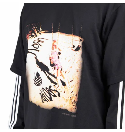 adidas x KORN Long Sleeve Tee (Schwarz / Weiss)