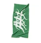Carne Bollente Running For Love Towel (Grün / Weiß)
