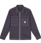 Stüssy Overdyed Hickory LS Zip Shirt (Lila)