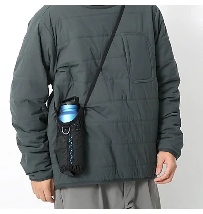 Snow Peak Double Face Mesh Bottle Carrier (Schwarz)