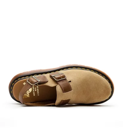 Dr. Martens Jorge Made in England Suede Mules (Braun / Gum)