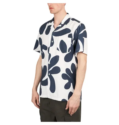 Edmmond Studios Alice Short Sleeve Shirt (Navy)