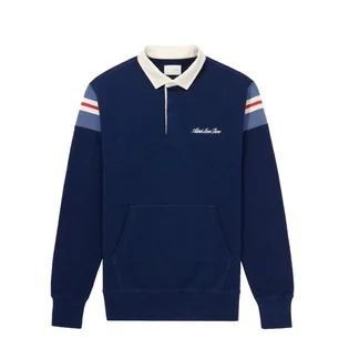 Aimé Leon Dore Ribbed Shoulder Rugby Shirt (Navy)