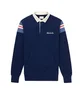 Aimé Leon Dore Ribbed Shoulder Rugby Shirt (Navy)