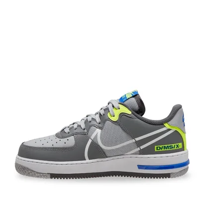 Nike Air Force 1 React (Grau / Blau)