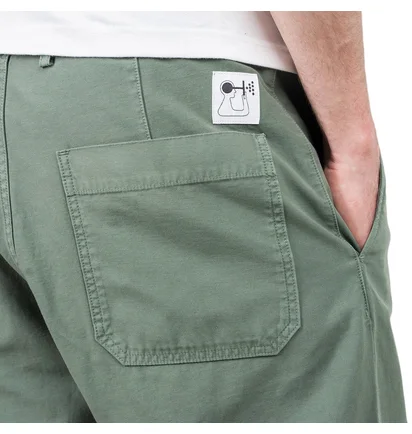 Norse Projects x Geoff McFetridge Lukas Backsatin Pant (Grüngrau)