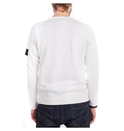 Stone Island Knitwear Crewneck (Weiß)
