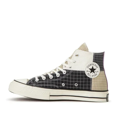 Converse Ripstop Chuck 70 Hi (Schwarz / Weiß)