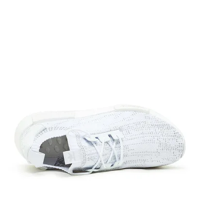 adidas NMD_R1 Primeknit (Weiß / Grau)