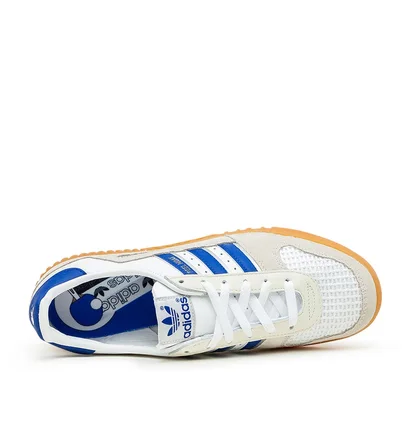 adidas Indoor Comp (Weiß / Blau / Beige)