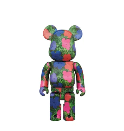 Medicom 100% + 400% Andy Warhol Flowers Be@rbrick Toy