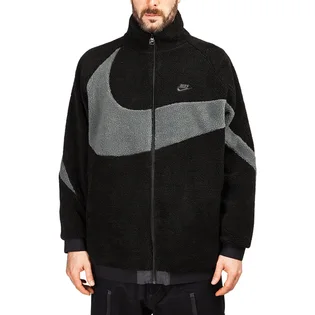 Nike NSW Reversible Swoosh Fullzip Jacket (Schwarz / Grau)