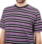 Stüssy Dennis Stripe Crew (Schwarz)