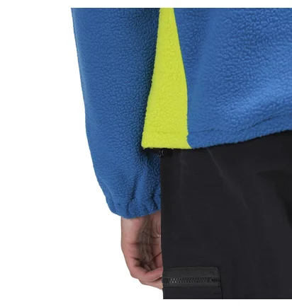 Stüssy Drift Diagonal Zip Pullover (Blau / Lime)