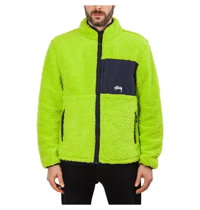 Stüssy Reversible Micro Fleece Jacket (Gelb)