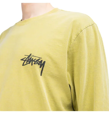 Stüssy Spring Weeds Pigment Dyed Longsleeve (Khaki)