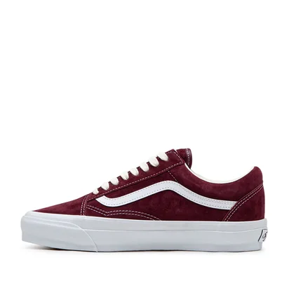 Vans Old Skool Reissue 36 (Dunkelrot / Weiß)