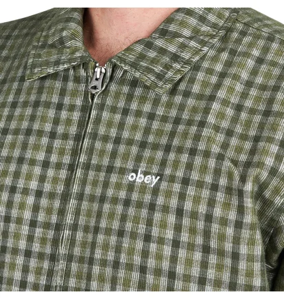 Obey Harlem Cord Jacket (Grün / Grau)