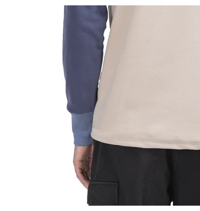Aimé Leon Dore Color Blocked Fleece Longsleeve (Cream)