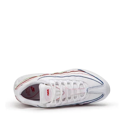 Nike WMNS Air Max 95 'Triple White' Colored Borders (Weiß)
