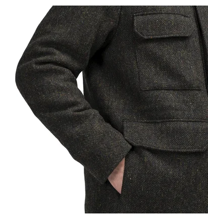 Norse Projects Nunk Harris Tweed (Schwarz)