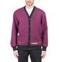 Pleasures Alliance Checkered Cardigan (Lila / Schwarz)