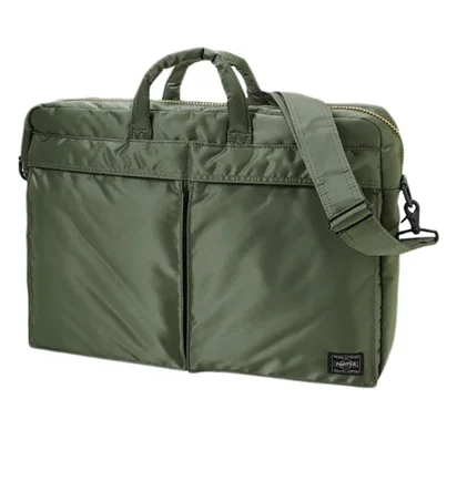 Porter by Yoshida Tanker 2Way Briefcase (Olive)